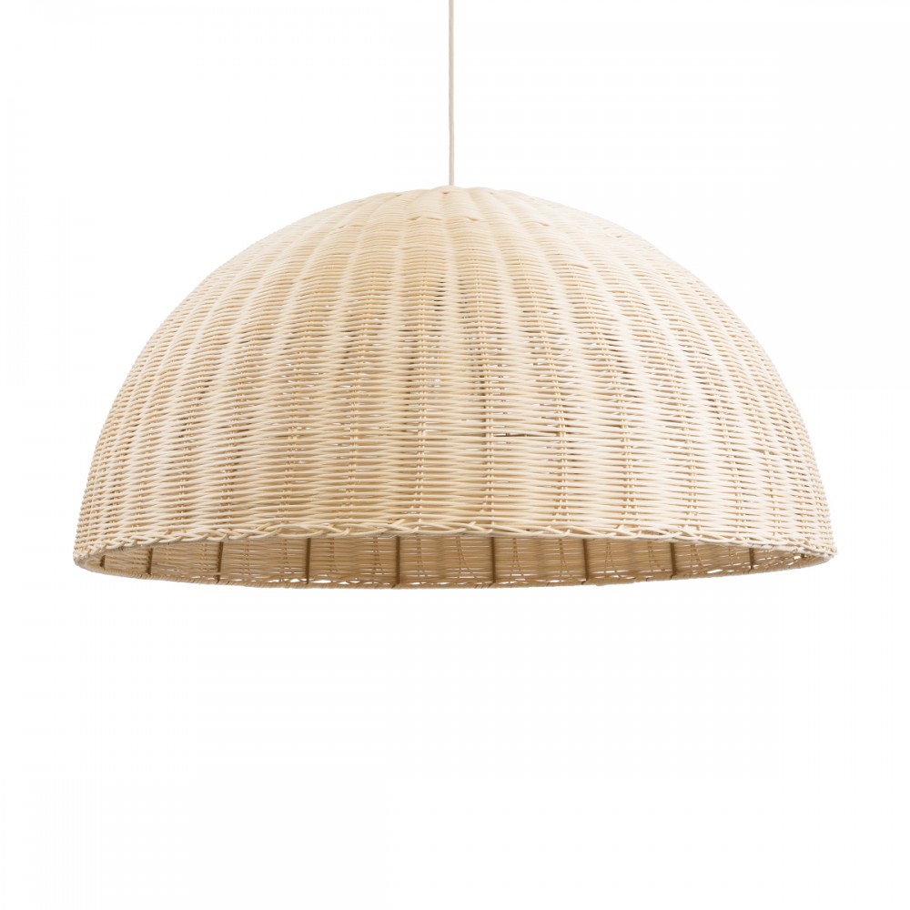 GLOBOSTAR® MONTANA 02379 Boho Κρεμαστό Φωτιστικό Οροφής με Ντουί 1 x E27 AC 220-240V IP20 - Μπεζ - Μ80 x Π80 x Υ40cm