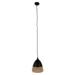 GloboStar® OLIVER 10001231 Vintage Κρεμαστό Φωτιστικό Οροφής Μονόφωτο 1 x E27 Μαύρο Μεταλλικό με Γυαλί Καμπάνα Φ20 x Y21cm