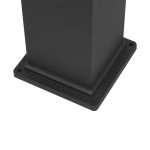 Αδιάβροχο IP65 Φωτιστικό Κολωνάκι Κήπου 15x15x58cm με Βάση E27 230v GloboStar 12143