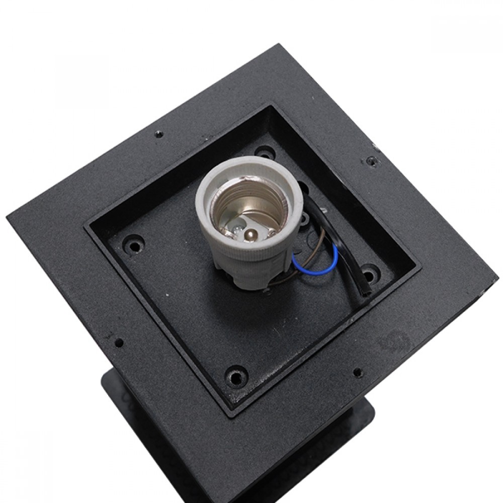 Αδιάβροχο IP65 Φωτιστικό Κολωνάκι Κήπου 15x15x58cm με Βάση E27 230v GloboStar 12143