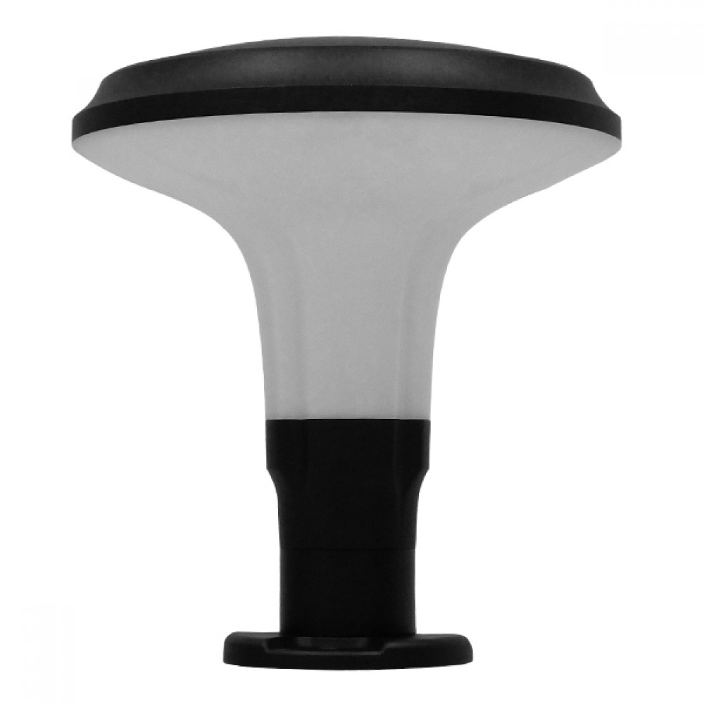GLOBOSTAR® WHISPER 12150 Φωτιστικό Κολωνάκι Κήπου με Ντουί 1 x E27 120° AC 220-240V Αδιάβροχο IP65 - Γκρι Ανθρακί - Μ27 x Π27 x Υ30cm