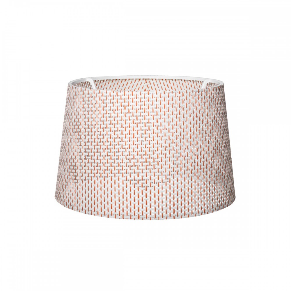 GloboStar® COVER 203-0263 Μοντέρνο Φωτιστικό Καπέλο Μπέζ Διάτρητο Ύφασμα - Μ38 x Π38 x Υ30cm