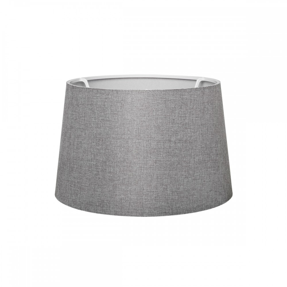 GloboStar® COVER 203-0264 Μοντέρνο Φωτιστικό Καπέλο Γκρί Ύφασμα - Μ38 x Π38 x Υ30cm