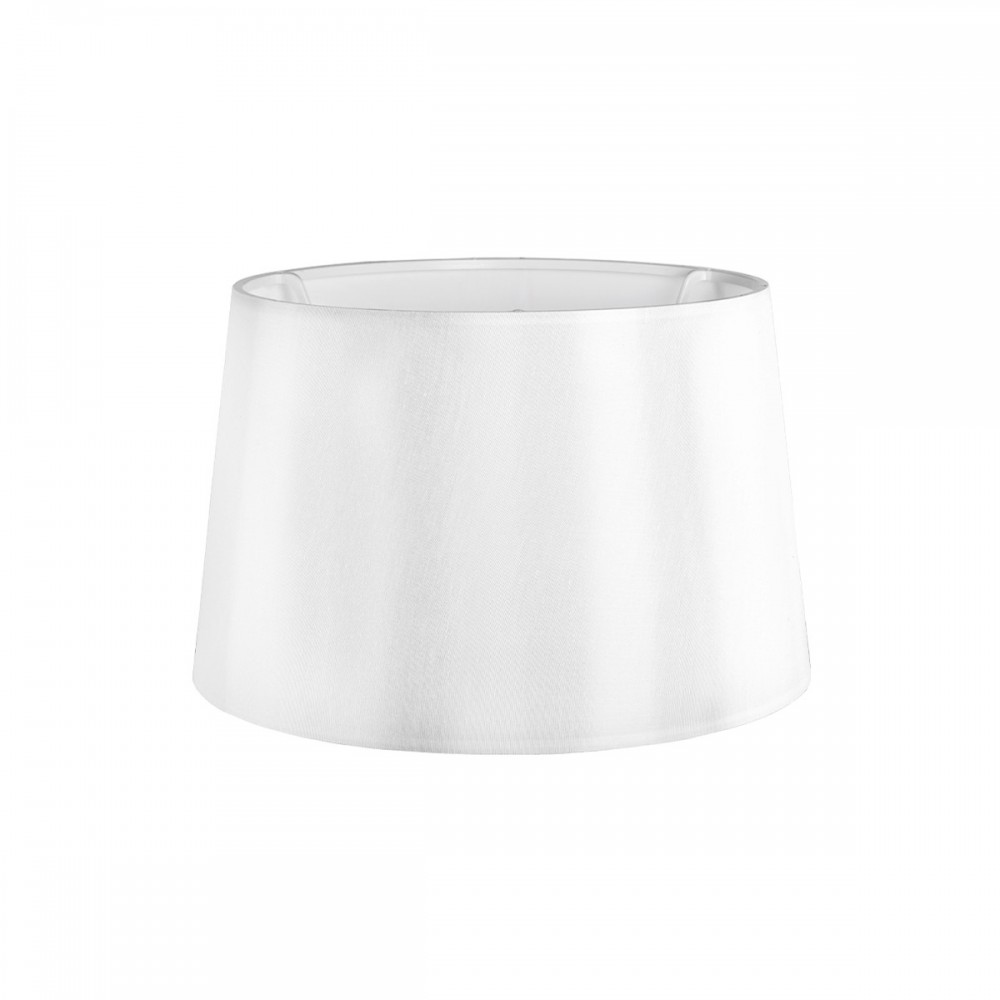 GloboStar® COVER 203-0266 Μοντέρνο Φωτιστικό Καπέλο Λευκό Ύφασμα - Μ38 x Π38 x Υ30cm