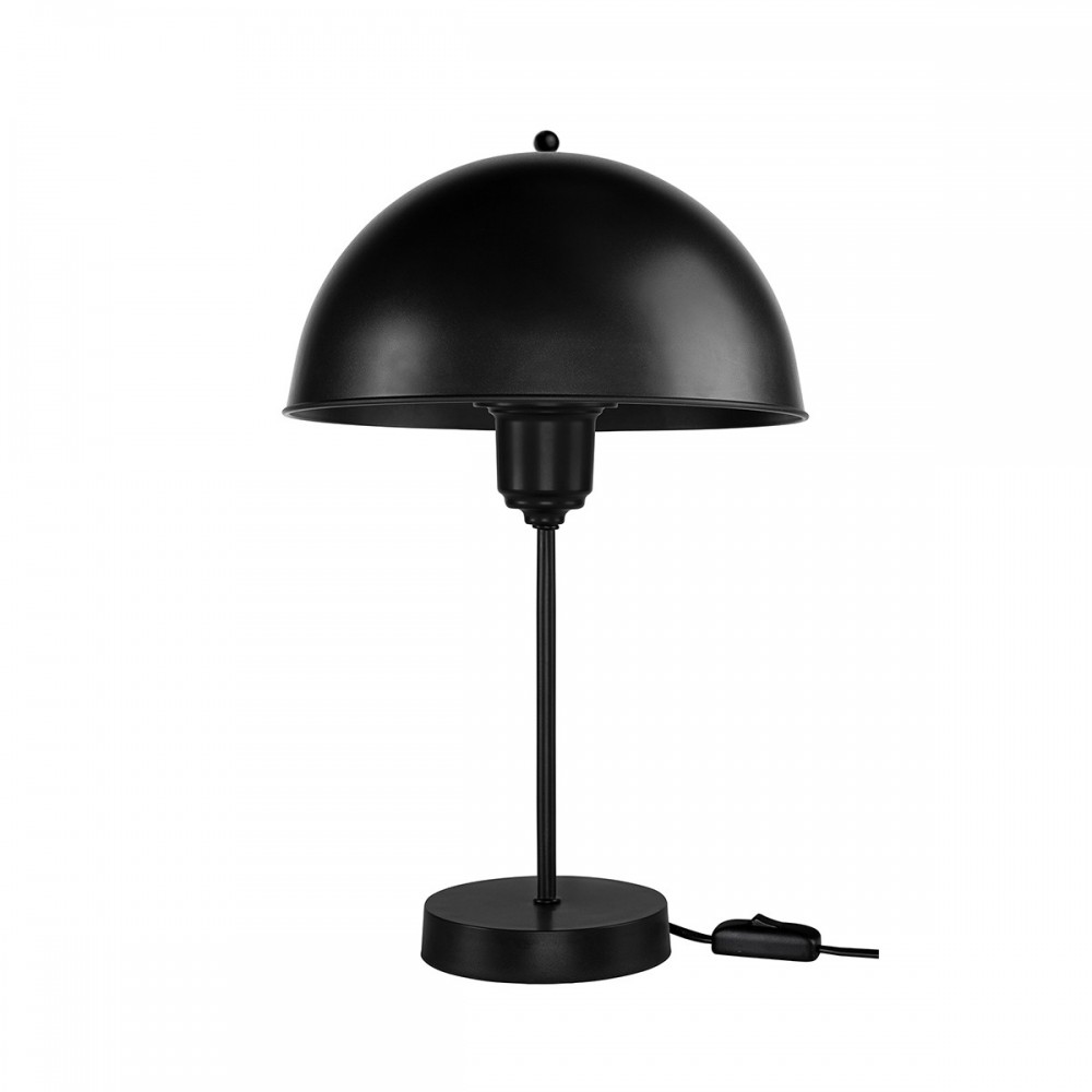 GLOBOSTAR® GAZETA 203-0296 Μοντέρνο Επιτραπέζιο Φωτιστικό Πορτατίφ με Ντουί 1 x E27 AC 220-240V IP20 - Μαύρο - Μ25 x Π25 x Υ39cm