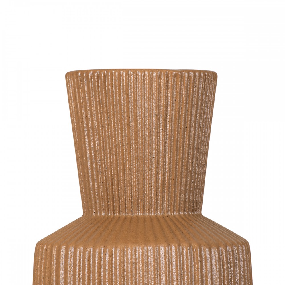 GloboStar® Artificial Garden AMALFI 20471 Πήλινο Κεραμικό Κασπώ Γλάστρα - Flower Pot Κεραμιδί Φ9.5cm x Υ25cm