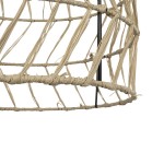 GLOBOSTAR® NETI 205-0025 Boho Κρεμαστό Φωτιστικό Οροφής με Ντουί 1 x E27 AC 220-240V IP20 - Μπεζ - M35 x Π35 x Υ63cm