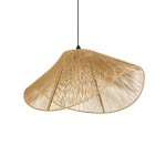 GLOBOSTAR® ECLAIR 205-0031 Boho Κρεμαστό Φωτιστικό Οροφής με Ντουί 1 x E27 AC 220-240V IP20 - Μπεζ - M70 x Π40 x Υ32cm