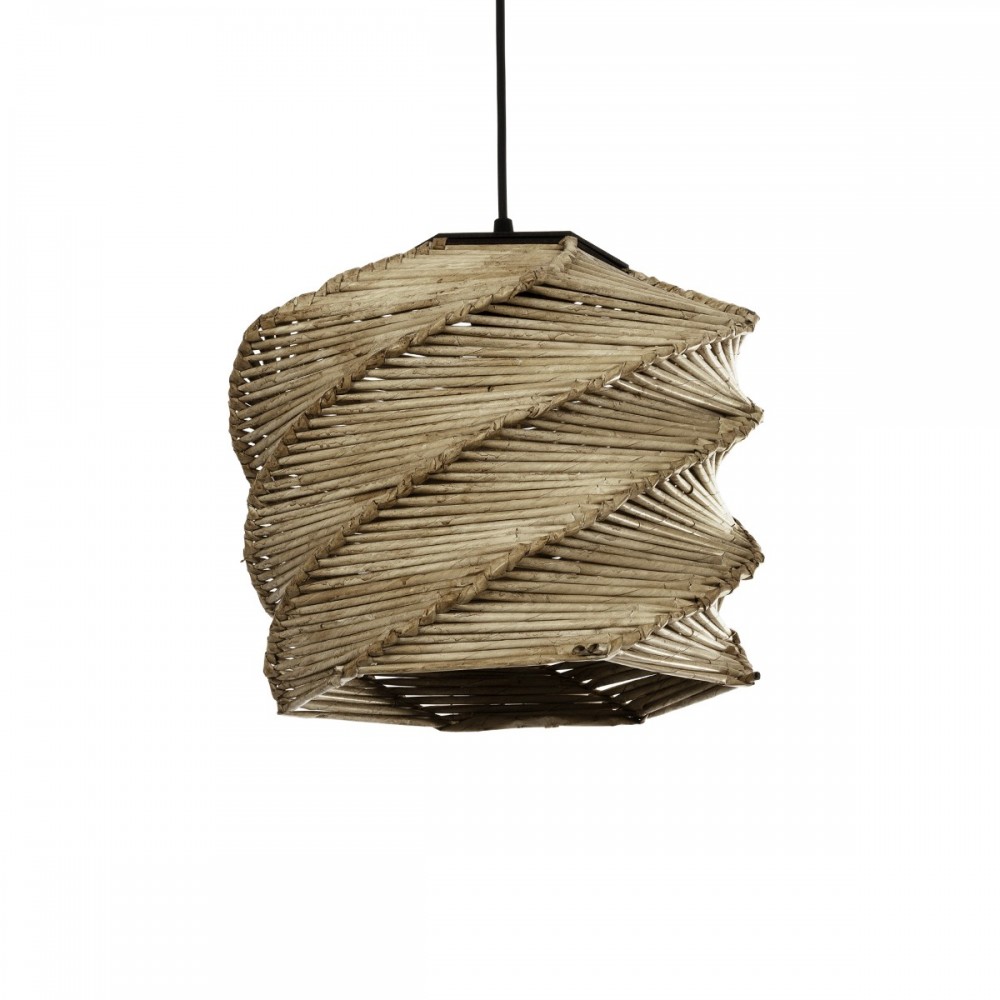 GLOBOSTAR® HUSLE 205-0045 Boho Κρεμαστό Φωτιστικό Οροφής με Ντουί 1 x E27 AC 220-240V IP20 - Μπεζ - M31 x Π31 x Υ28cm