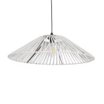 GLOBOSTAR® JAPAN 205-0053 Boho Κρεμαστό Φωτιστικό Οροφής με Ντουί 1 x E27 AC 220-240V IP20 - Λευκό - M60 x Π60 x Υ20cm