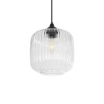 GLOBOSTAR® MELONI 206-0013 Μοντέρνο Κρεμαστό Φωτιστικό Οροφής με Ντουί 1 x E27 AC 220-240V IP20 - Διάφανο - Μ20 x Π20 x Υ24cm