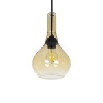 GLOBOSTAR® ΤΟΝΕ 206-0035 Μοντέρνο Κρεμαστό Φωτιστικό Οροφής με Ντουί 1 x E27 AC 220-240V IP20 - Mελί - Μ20 x Π20 x Υ36cm