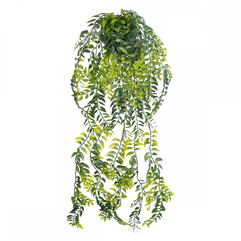 GloboStar® Artificial Garden HANGING FERN 20877 - Τεχνητό Κρεμαστό Διακοσμητικό Φυτό Φτέρη  Φ23 x Y70cm