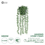 GloboStar® Artificial Garden HANGING LOVER'S TEARS 20878 - Τεχνητό Κρεμαστό Διακοσμητικό Φυτό Lover's Tears Φ12 x Y40cm