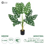 GloboStar® Artificial Garden MONSTERA PLANT 20937 - Διακοσμητικό Φυτό Μονστέρα Φ90 x Υ80cm