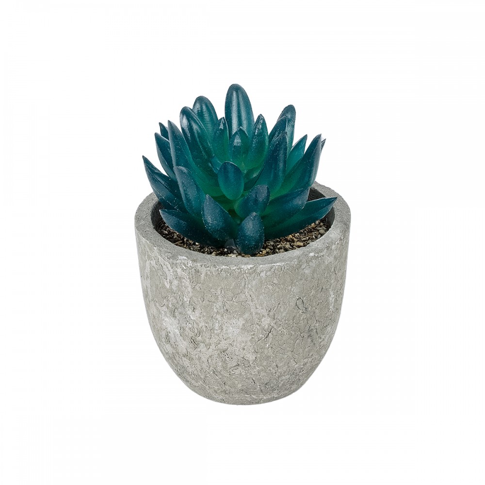 GloboStar® Artificial Garden SUCCULENT SEDEVERIA POTTED PLANT 21018 Διακοσμητικό Φυτό Σεδεβέρια  Φ6,5 x Υ9cm