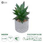 GloboStar® Artificial Garden SUCCULENT ALOE 21096 Διακοσμητικό Φυτό Παχύφυτο Αλόη Υ17cm