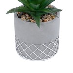 GloboStar® Artificial Garden SUCCULENT ALOE 21096 Διακοσμητικό Φυτό Παχύφυτο Αλόη Υ17cm