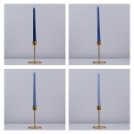 GloboStar® WINTER-SOLITUDE 35208 ΣΕΤ 4 Αρωματικά Κεριά Κηροπηγίου Παραφίνης με Άρωμα Χειμερινός Ωκεανός Πολύχρωμα Μ2 x Π2 x Υ25cm