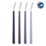 GloboStar® VALLEY-FLOWERS 35209 ΣΕΤ 4 Αρωματικά Κεριά Κηροπηγίου Παραφίνης με Άρωμα Λουλούδια του Αγρού Πολύχρωμα Μ2 x Π2 x Υ25cm