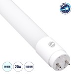 GloboStar® 60144 LED Λάμπα Τύπου Φθορίου Γυάλινη T8 G13 150cm 25W 2681 lm 220° AC 220-240V IP20 Φ2.7 x Μ150cm Ψυχρό Λευκό 6000K