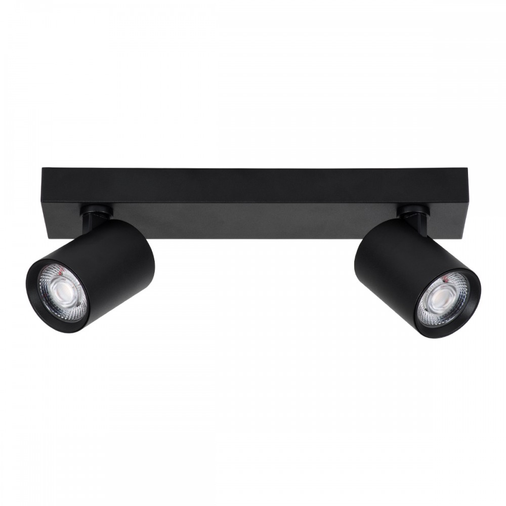 GloboStar® LEONARDO 60346 Μοντέρνο Φωτιστικό Οροφής Ράγα με Κινούμενα Σποτ LED Spot Downlight 20W 2400lm 60° AC 220-240V IP20 Μ32 x Π7 x Υ11.8cm - Μαύρο - Φυσικό Λευκό 4500K - Bridgelux COB - 5 Years Warranty