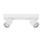 GloboStar® LEONARDO 60347 Μοντέρνο Φωτιστικό Οροφής Ράγα με Κινούμενα Σποτ LED Spot Downlight 20W 2400lm 60° AC 220-240V IP20 Μ32 x Π7 x Υ11.8cm - Λευκό - Φυσικό Λευκό 4500K - Bridgelux COB - 5 Years Warranty