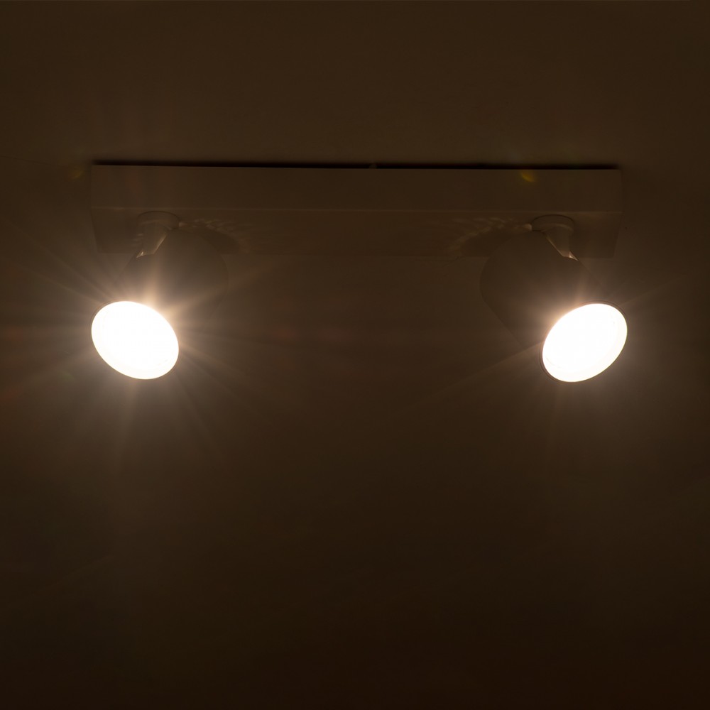 GloboStar® LEONARDO 60347 Μοντέρνο Φωτιστικό Οροφής Ράγα με Κινούμενα Σποτ LED Spot Downlight 20W 2400lm 60° AC 220-240V IP20 Μ32 x Π7 x Υ11.8cm - Λευκό - Φυσικό Λευκό 4500K - Bridgelux COB - 5 Years Warranty