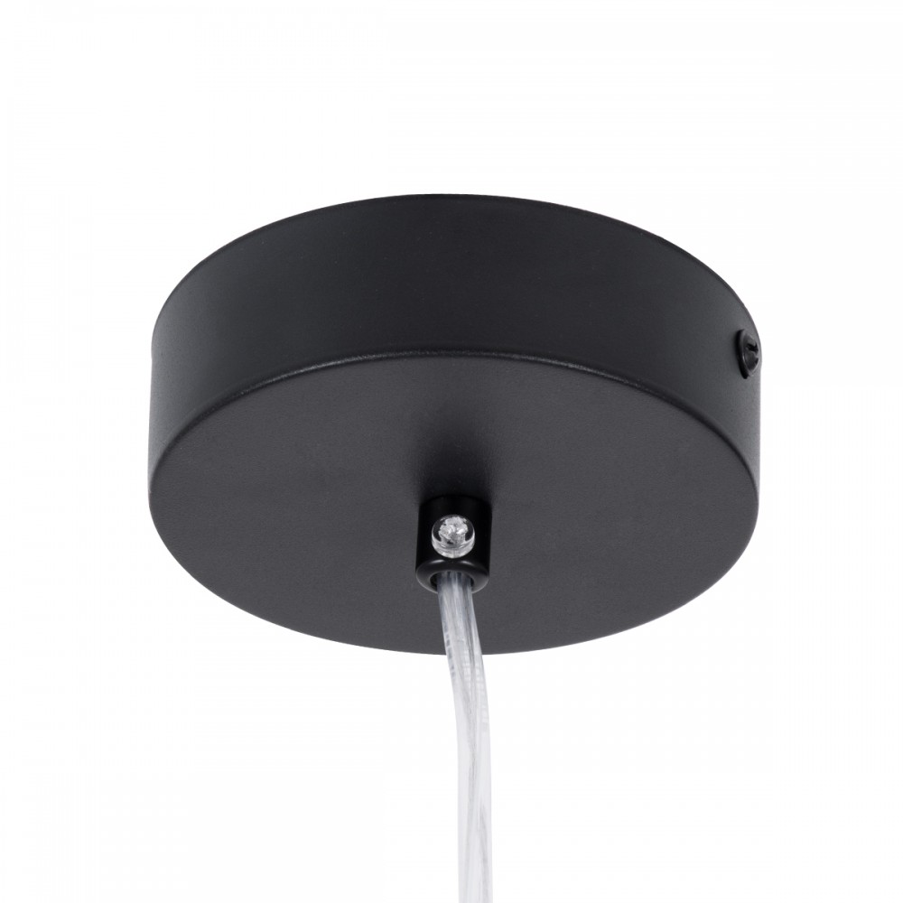 GloboStar® CANAL 60375 Κρεμαστό Φωτιστικό Σποτ Οροφής LED Downlight 7W 700lm 36° AC 220-240V IP20 Φ4 x Υ40cm Θερμό Λευκό 2700K - Μαύρο - Bridgelux COB - 5 Years Warranty