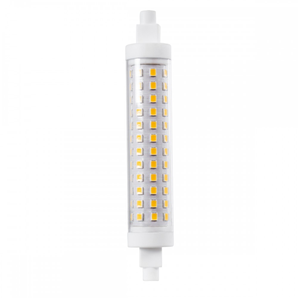GLOBOSTAR® TUBINI 60398 Λάμπα R7S 118mm LED 12W 1356lm 360° AC 220-240V IP20 Θερμό Λευκό 2700K - Lumileds SMD Chip - Μ11.8 x Π2.2 x Υ2.2cm - 3 Χρόνια Εγγύηση