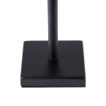 GloboStar® NEGA 60473 Μοντέρνο Επιτραπέζιο Φωτιστικό Πορτατίφ LED 2.2W 154lm 360° DC 5V Επαναφορτιζόμενο με Μπαταρία Li-ion 4000mAh - Διακόπτη Αφής - Θερμό Λευκό 2700K - Dimmable - D10 x H39cm - Μαύρο - 2 Years Warranty
