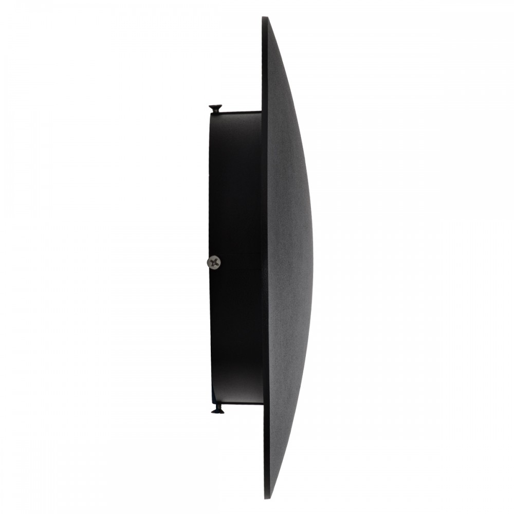 GloboStar® HELIO-R 60494 Φωτιστικό Τοίχου - Απλίκα Αρχιτεκτονικού Φωτισμού Εσωτερικού/Εξωτερικού Χώρου LED 12W 1440lm 120° x 360° AC 220-240V Αδιάβροχο IP65 Φ26 x Π5cm - Φυσικό Λευκό 4500K - Μαύρο - Στρόγγυλο - Bridgelux Chip - 3 Years Warranty