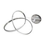 GloboStar® DEXTER 60498 Κρεμαστό Φωτιστικό Οροφής Design LED CCT 72W 8064lm 300° AC 220-240V - Εναλλαγή Φωτισμού μέσω Τηλεχειριστηρίου All In One Ψυχρό 6000k+Φυσικό 4500k+Θερμό 2700k Dimmable Φ56cm - Νίκελ Ασημί Βούρτσας - 3 Years Warranty