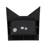 GloboStar® STEALTH 60520 Φωτιστικό Τοίχου - Απλίκα Αρχιτεκτονικού Φωτισμού Εσωτερικού/Εξωτερικού Χώρου Up or Down LED 10W 1000lm 60° AC220-240V Αδιάβροχο IP65 - Σώμα Αλουμινίου & Tempered Glass - Μ17 x Π17 x Υ7.5cm - Θερμό Λευκό 2700K - Μαύρο - Bridge