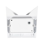 GloboStar® STEALTH 60521 Φωτιστικό Τοίχου - Απλίκα Αρχιτεκτονικού Φωτισμού Εσωτερικού/Εξωτερικού Χώρου Up or Down LED 10W 1100lm 60° AC220-240V Αδιάβροχο IP65 - Σώμα Αλουμινίου & Tempered Glass - Μ17 x Π17 x Υ7.5cm - Φυσικό Λευκό 4500K - Λευκό - Bridg