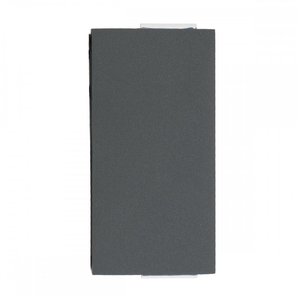 GloboStar® LINOR 60528 Φωτιστικό Τοίχου - Απλίκα Αρχιτεκτονικού Φωτισμού Εσωτερικού/Εξωτερικού Χώρου Up & Down LED 10W 1000lm 60° AC220-240V Αδιάβροχο IP65 - Σώμα Αλουμινίου & Tempered Glass - Μ12.5 x Π6 x Υ4cm - Θερμό Λευκό 2700K - Γκρι Ανθρακί -