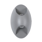 GloboStar® JEREMY 60531 Φωτιστικό Τοίχου - Απλίκα Αρχιτεκτονικού Φωτισμού Εσωτερικού/Εξωτερικού Χώρου Up & Down LED 10W 1000lm 60° AC220-240V Αδιάβροχο IP65 - Σώμα Αλουμινίου & Tempered Glass - Μ16 x Π10 x Υ7cm - Θερμό Λευκό 2700K - Γκρι Ανθρακί -