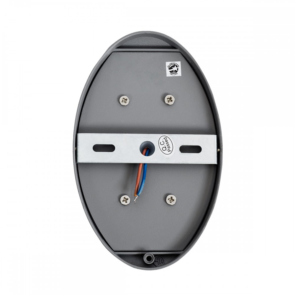 GloboStar® JEREMY 60531 Φωτιστικό Τοίχου - Απλίκα Αρχιτεκτονικού Φωτισμού Εσωτερικού/Εξωτερικού Χώρου Up & Down LED 10W 1000lm 60° AC220-240V Αδιάβροχο IP65 - Σώμα Αλουμινίου & Tempered Glass - Μ16 x Π10 x Υ7cm - Θερμό Λευκό 2700K - Γκρι Ανθρακί -