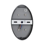 GloboStar® JEREMY 60531 Φωτιστικό Τοίχου - Απλίκα Αρχιτεκτονικού Φωτισμού Εσωτερικού/Εξωτερικού Χώρου Up & Down LED 10W 1000lm 60° AC220-240V Αδιάβροχο IP65 - Σώμα Αλουμινίου & Tempered Glass - Μ16 x Π10 x Υ7cm - Θερμό Λευκό 2700K - Γκρι Ανθρακί -