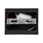 GloboStar® CIRCOA 60535 Φωτιστικό Τοίχου - Απλίκα Αρχιτεκτονικού Φωτισμού Εσωτερικού/Εξωτερικού Χώρου Up & Down LED 10W 1056lm 60° AC 220-240V IP44 Μ10 x Π8 x Υ10cm - Θερμό Λευκό 2700K - Μαύρο - Bridgelux Chip - 3 Years Warranty