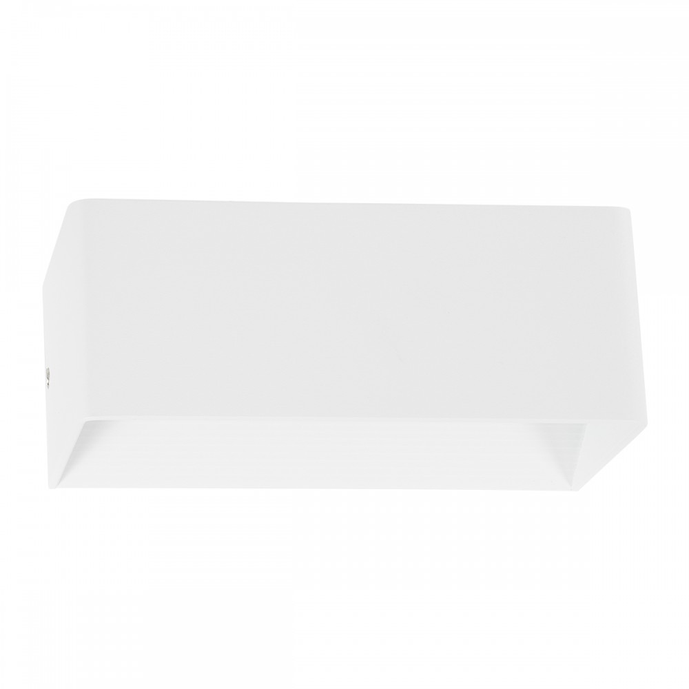 GloboStar® CIRCOA 60542 Φωτιστικό Τοίχου - Απλίκα Αρχιτεκτονικού Φωτισμού Εσωτερικού/Εξωτερικού Χώρου Up & Down LED 10W 1080lm 60° AC 220-240V IP44 Μ20 x Π8 x Υ10cm - Θερμό Λευκό 2700K - Λευκό - Bridgelux Chip - 3 Years Warranty