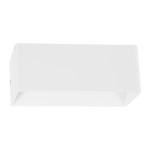 GloboStar® CIRCOA 60542 Φωτιστικό Τοίχου - Απλίκα Αρχιτεκτονικού Φωτισμού Εσωτερικού/Εξωτερικού Χώρου Up & Down LED 10W 1080lm 60° AC 220-240V IP44 Μ20 x Π8 x Υ10cm - Θερμό Λευκό 2700K - Λευκό - Bridgelux Chip - 3 Years Warranty