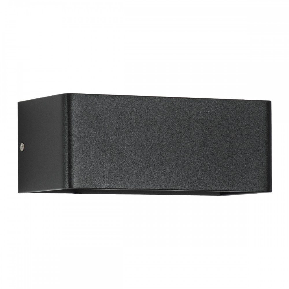 GloboStar® CIRCOA 60544 Φωτιστικό Τοίχου - Απλίκα Αρχιτεκτονικού Φωτισμού Εσωτερικού/Εξωτερικού Χώρου Up & Down LED 10W 1080lm 60° AC 220-240V IP44 Μ20 x Π8 x Υ10cm - Θερμό Λευκό 2700K - Μαύρο - Bridgelux Chip - 3 Years Warranty