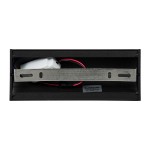 GloboStar® CIRCOA 60544 Φωτιστικό Τοίχου - Απλίκα Αρχιτεκτονικού Φωτισμού Εσωτερικού/Εξωτερικού Χώρου Up & Down LED 10W 1080lm 60° AC 220-240V IP44 Μ20 x Π8 x Υ10cm - Θερμό Λευκό 2700K - Μαύρο - Bridgelux Chip - 3 Years Warranty