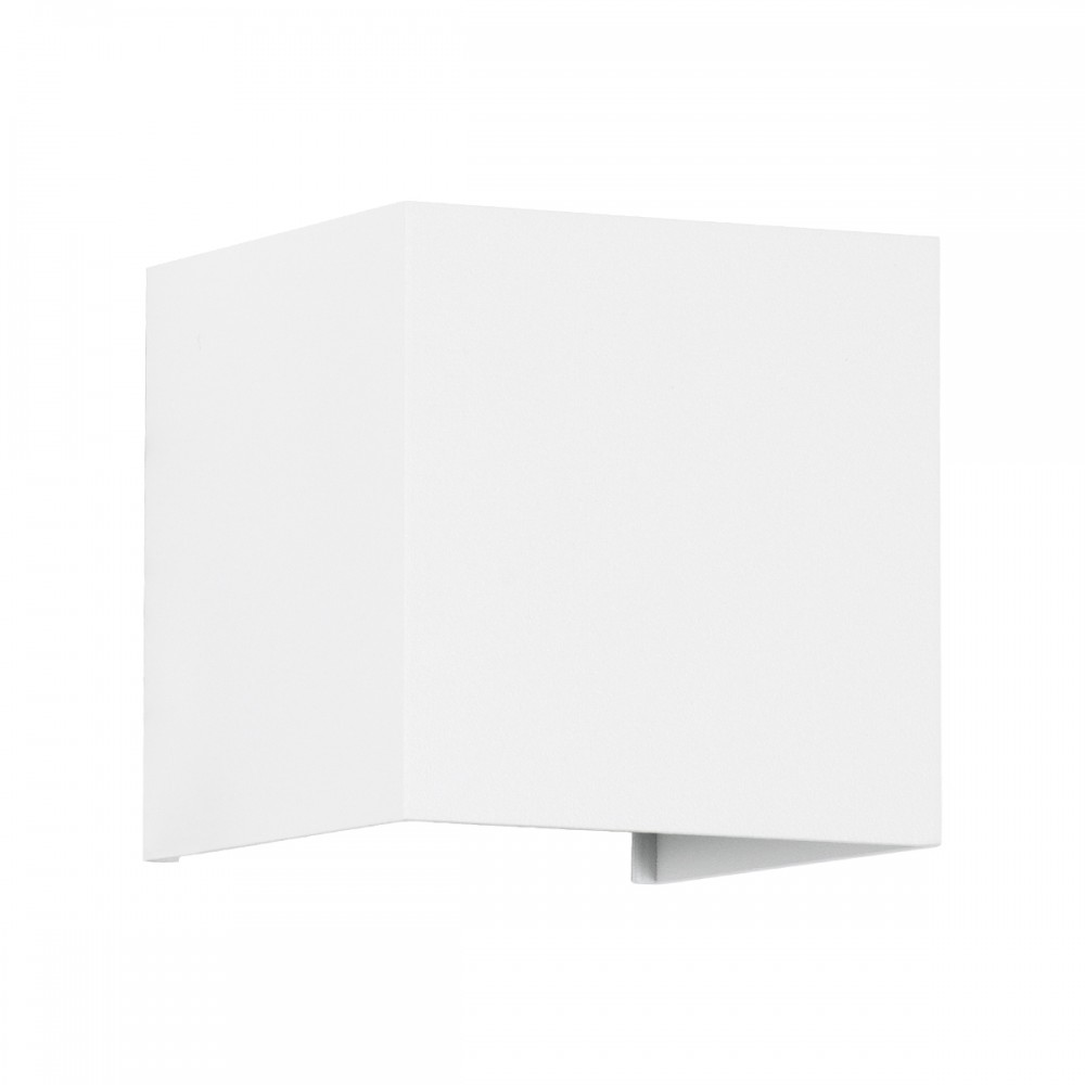 GloboStar® AXIS-S 60560 Φωτιστικό Τοίχου - Απλίκα Αρχιτεκτονικού Φωτισμού Εσωτερικού/Εξωτερικού Χώρου Up & Down LED 10W 1150lm 10 έως 60° AC 220-240V Αδιάβροχο IP65 Μ10 x Π10 x Υ10cm - Θερμό Λευκό 2700K - Λευκό - Bridgelux Chip - 3 Years Warranty