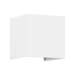 GloboStar® AXIS-S 60560 Φωτιστικό Τοίχου - Απλίκα Αρχιτεκτονικού Φωτισμού Εσωτερικού/Εξωτερικού Χώρου Up & Down LED 10W 1150lm 10 έως 60° AC 220-240V Αδιάβροχο IP65 Μ10 x Π10 x Υ10cm - Θερμό Λευκό 2700K - Λευκό - Bridgelux Chip - 3 Years Warranty