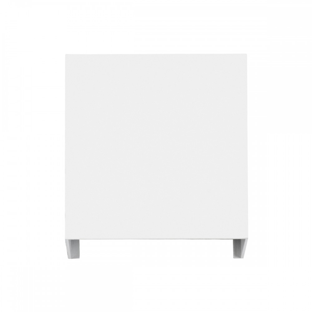 GloboStar® AXIS-S 60560 Φωτιστικό Τοίχου - Απλίκα Αρχιτεκτονικού Φωτισμού Εσωτερικού/Εξωτερικού Χώρου Up & Down LED 10W 1150lm 10 έως 60° AC 220-240V Αδιάβροχο IP65 Μ10 x Π10 x Υ10cm - Θερμό Λευκό 2700K - Λευκό - Bridgelux Chip - 3 Years Warranty