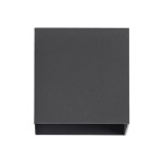 GloboStar® AXIS-S 60561 Φωτιστικό Τοίχου - Απλίκα Αρχιτεκτονικού Φωτισμού Εσωτερικού/Εξωτερικού Χώρου Up & Down LED 10W 1150lm 10 έως 60° AC 220-240V Αδιάβροχο IP65 Μ10 x Π10 x Υ10cm - Θερμό Λευκό 2700K - Γκρι Ανθρακί- Bridgelux Chip - 3 Years Warrant