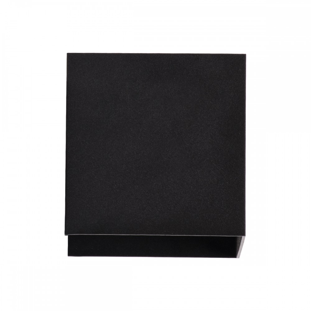 GloboStar® AXIS-S 60562 Φωτιστικό Τοίχου - Απλίκα Αρχιτεκτονικού Φωτισμού Εσωτερικού/Εξωτερικού Χώρου Up & Down LED 10W 1150lm 10 έως 60° AC 220-240V Αδιάβροχο IP65 Μ10 x Π10 x Υ10cm - Θερμό Λευκό 2700K - Μαύρο - Bridgelux Chip - 3 Years Warranty