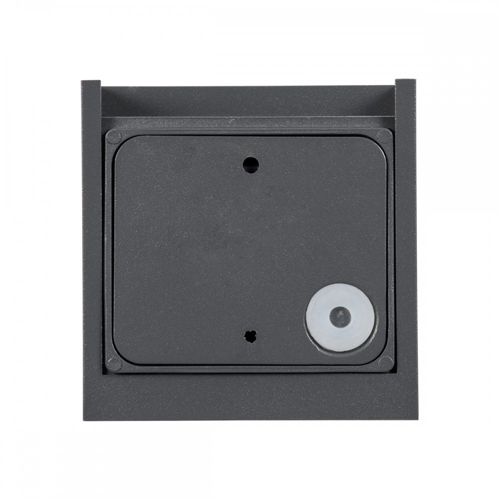 GloboStar® AXIS-S 60564 Φωτιστικό Τοίχου - Απλίκα Αρχιτεκτονικού Φωτισμού Εσωτερικού/Εξωτερικού Χώρου Up & Down LED 10W 1200lm 10 έως 60° AC 220-240V Αδιάβροχο IP65 Μ10 x Π10 x Υ10cm - Φυσικό Λευκό 4500K - Γκρι Ανθρακί- Bridgelux Chip - 3 Years Warran